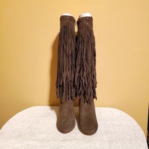 INC Ladies Fringe Boots